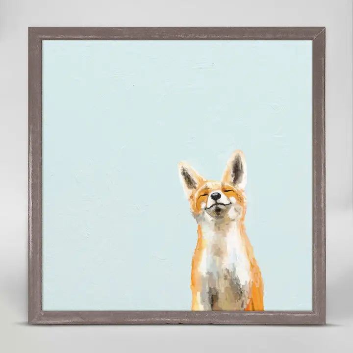 Happy Fox Mini Canvas