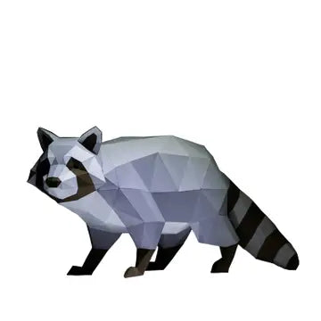 Papercraft Raccoon 3D Origami