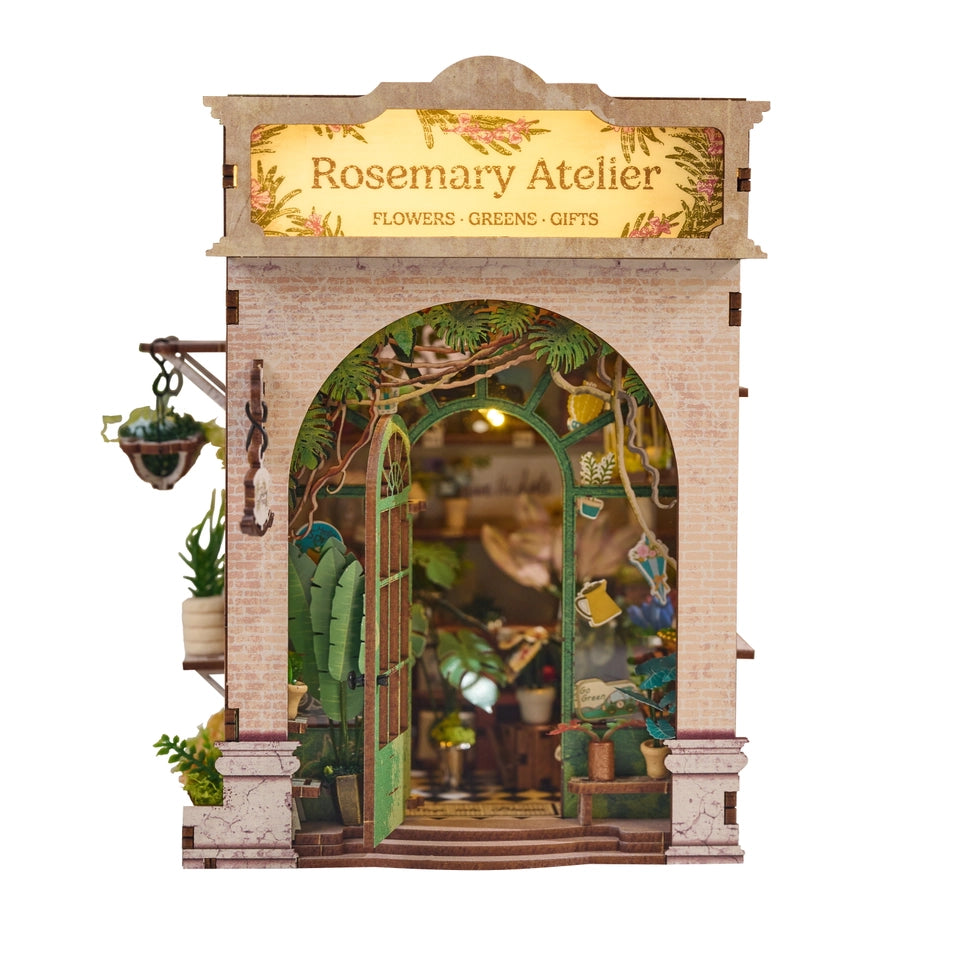 DIY Miniature Book Nook Kit: Rosemary Atelier