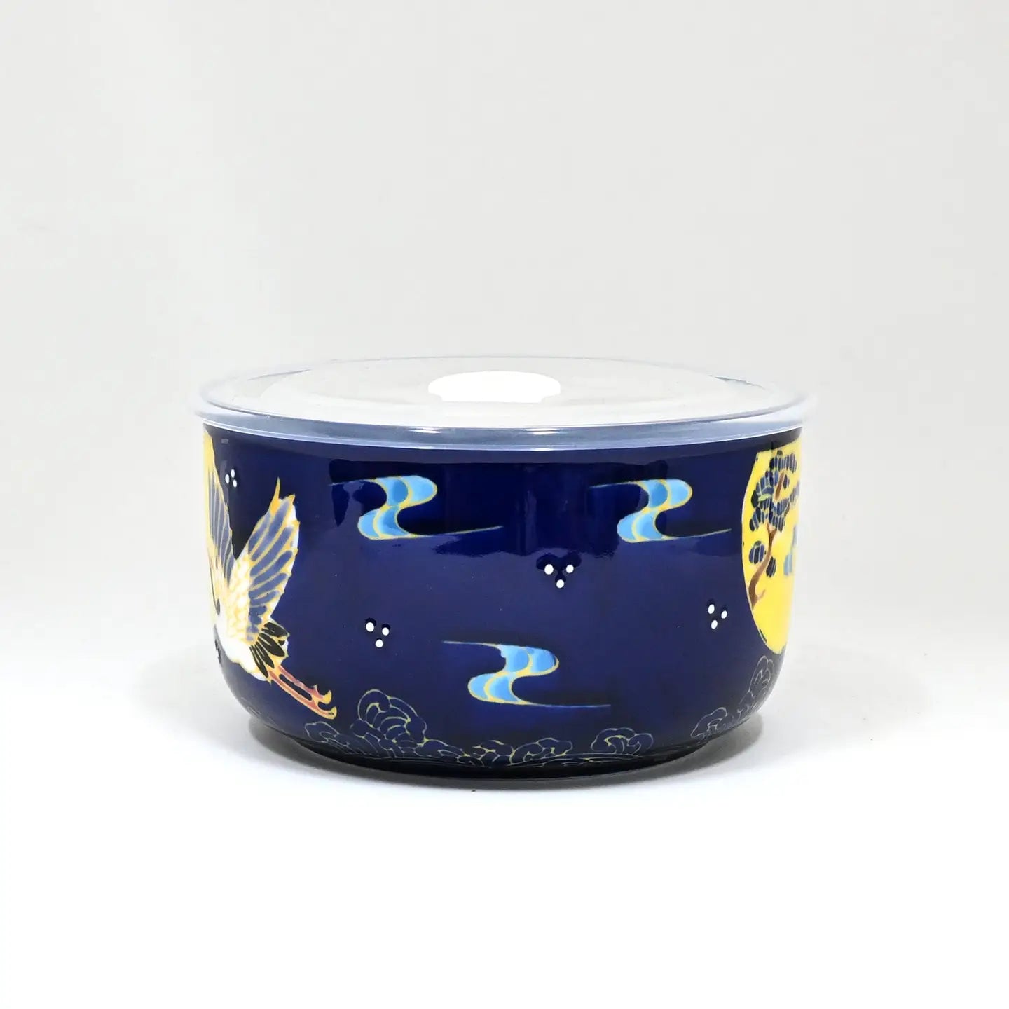 Moon Crane Microwavable Bowl With Handle