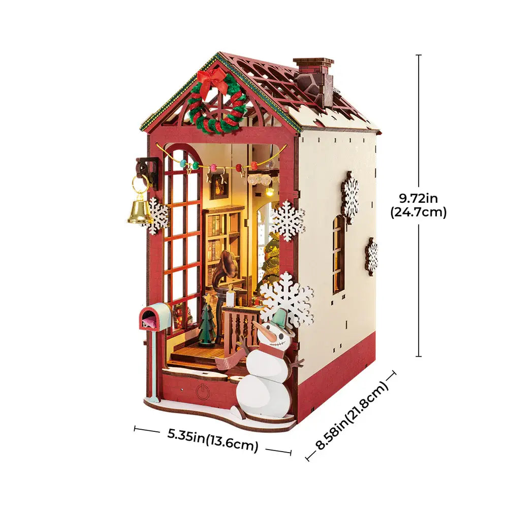 DIY Miniature Book Nook: Christmas Indoor Scene