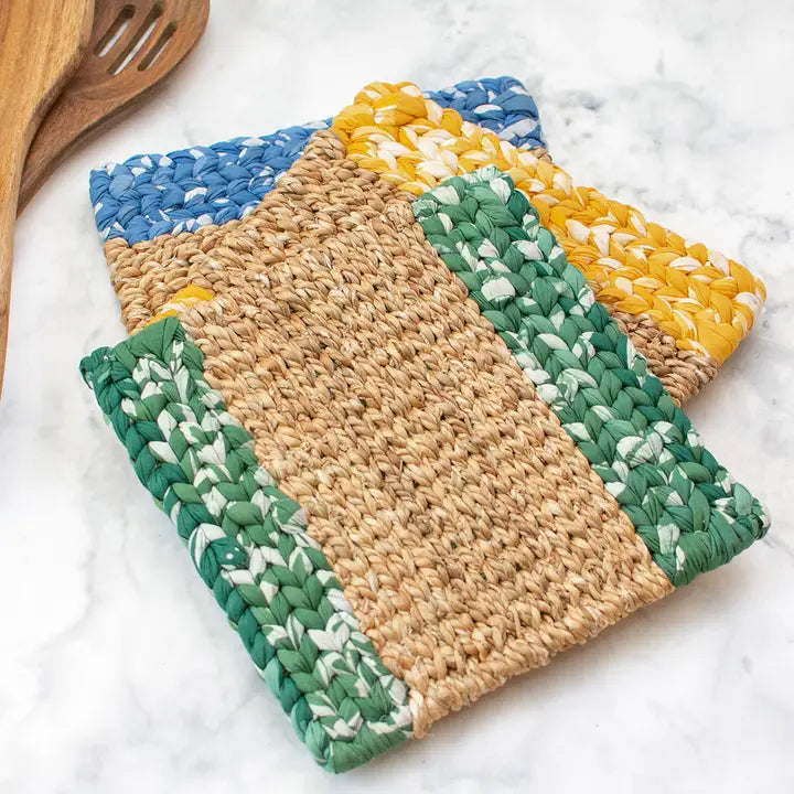 Woven Trivet Water Hyacinth