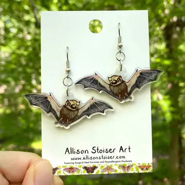 Acrylic Hoary Bat Earrings