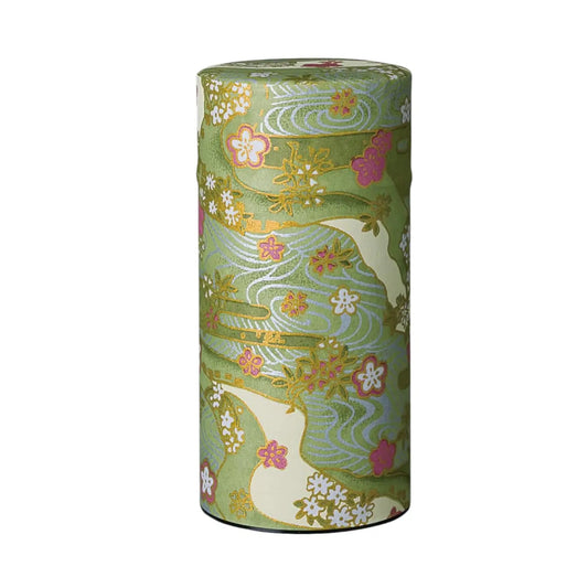 Tea Canister Shikisai Green 7oz