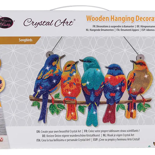 Crystal Art Deco Kit: Hanging Song Birds