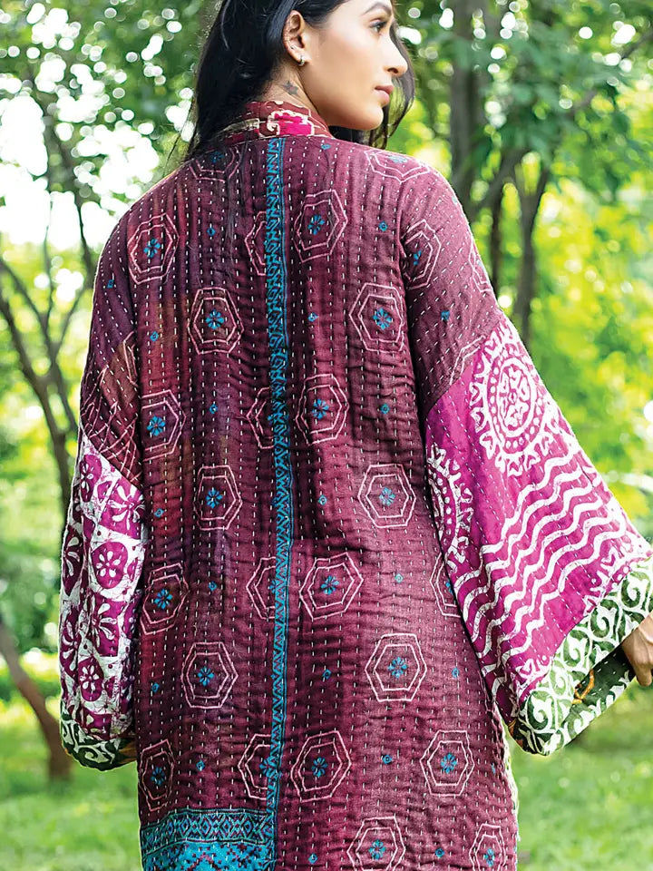 Kantha Kimono Robe