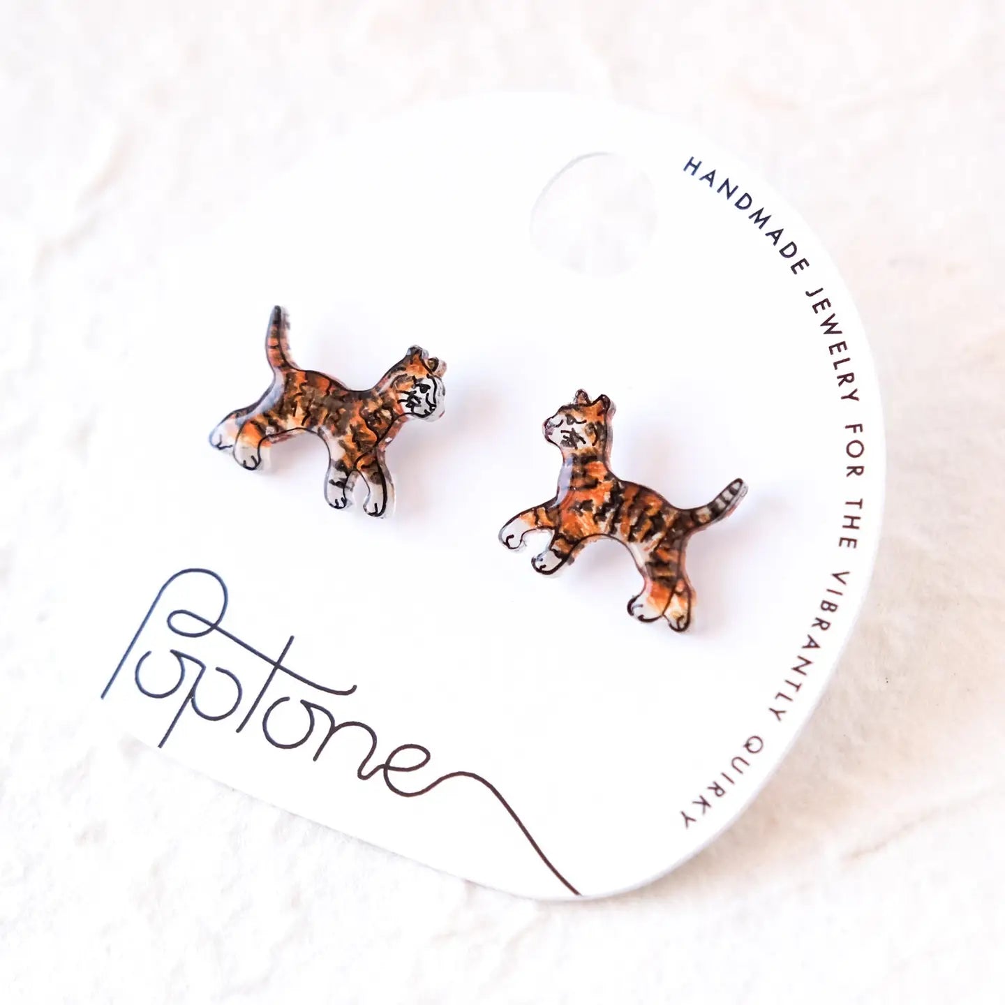 Tiger Cub Stud Earrings