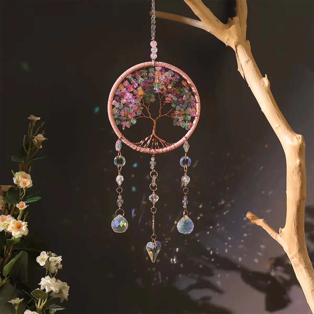 Tree of Life Crystal Suncatcher