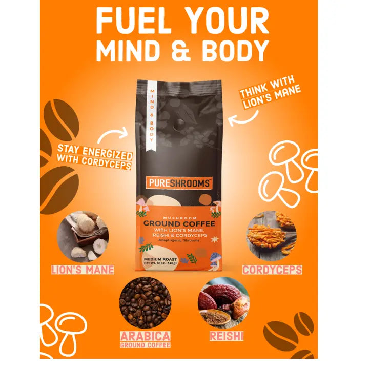 Mushroom Ground Coffee Mind