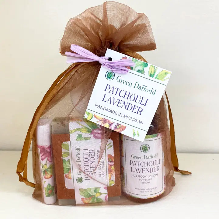 Patchouli Lavender Gift Bag Set