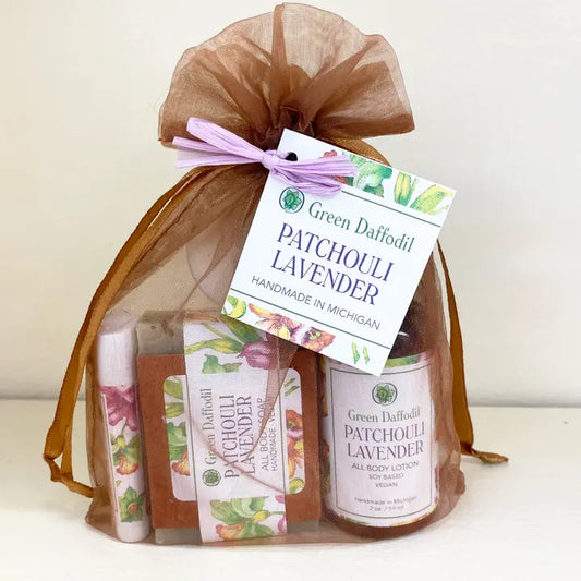 Patchouli Lavender Gift Bag Set