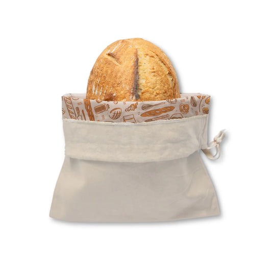 Bees Wrap Reusable Beeswax Lined Bread Bag