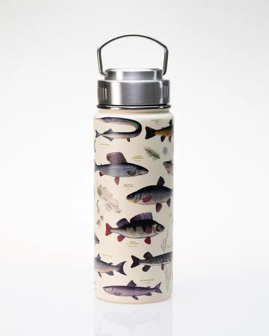 Fresh Water Fish Stainless Steel Vacuum Flask 18oz