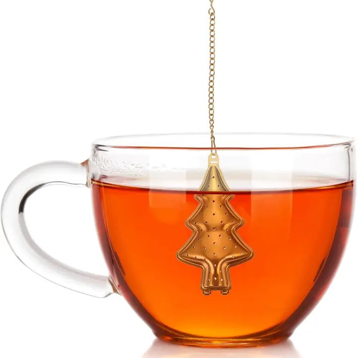 Tree Stainless Steel Tea Infuser Gold