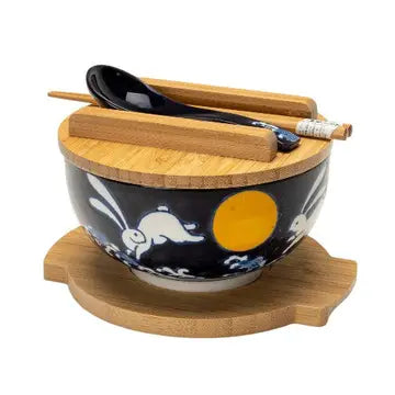 Moon Rabbit Bowl with Chopsticks