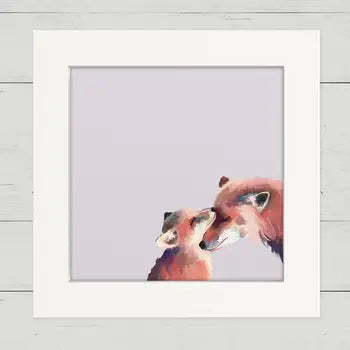 You and Me Fox Mini Canvas