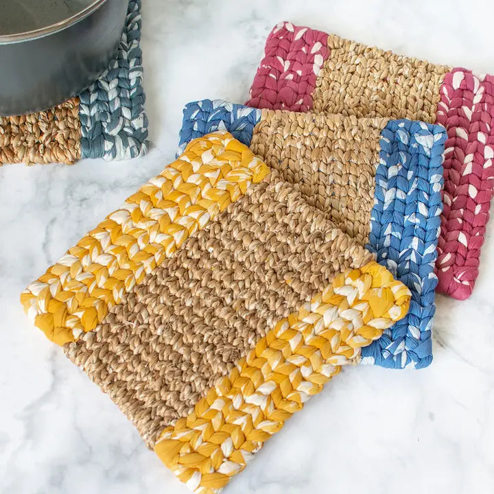 Woven Trivet Water Hyacinth