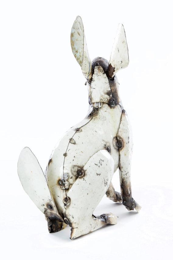Recycled Oil Drum White Rabbit