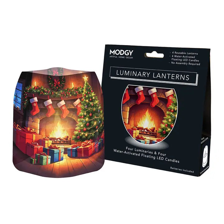 Hearth & Holiday Expandable Luminaries 4pk