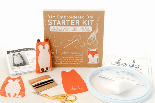 Embroidery Starter Kit - Fox