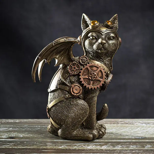 Steampunk Cat with Wings