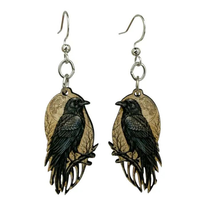 Raven Moon Earrings