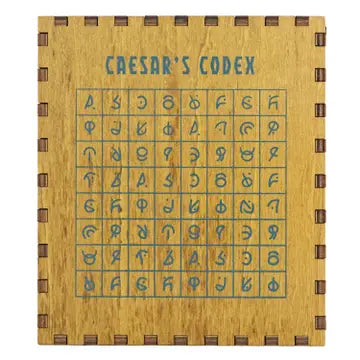 Caesar's Codex Wooden Puzzle Box with Sliders