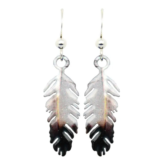 Migizi Watercolor Feather Earrings