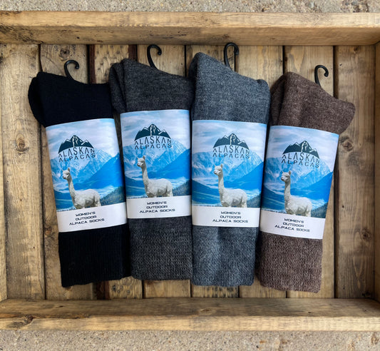 Ladies Alpaca Socks - Outdoor