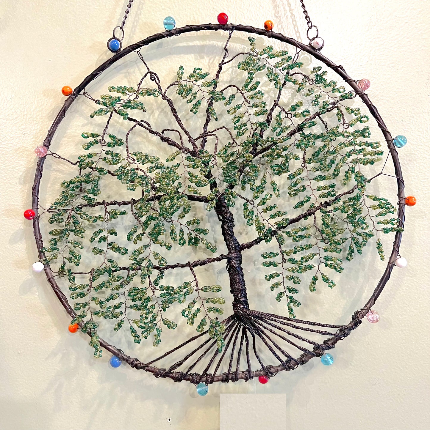 Wire Beaded Willow Tree-2566