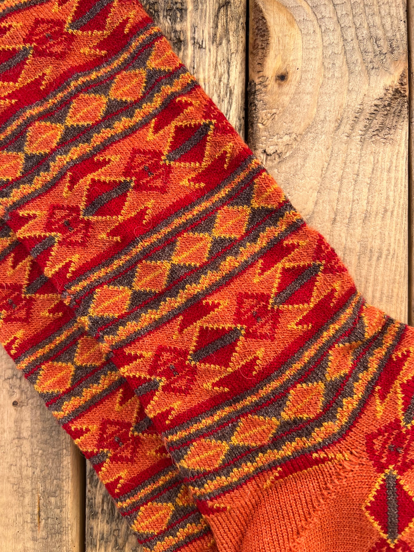 Alpaca Geometric Southwest Aztec Stripe Socks