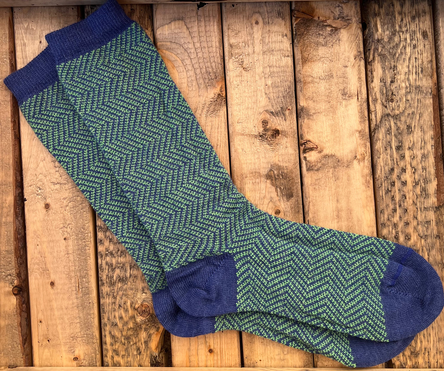 Alpaca Vertical Chevron Zoey Stripe Socks