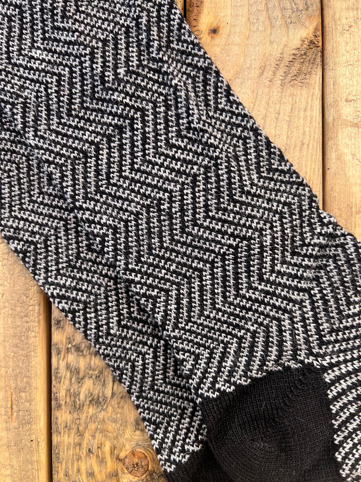 Alpaca Vertical Chevron Zoey Stripe Socks