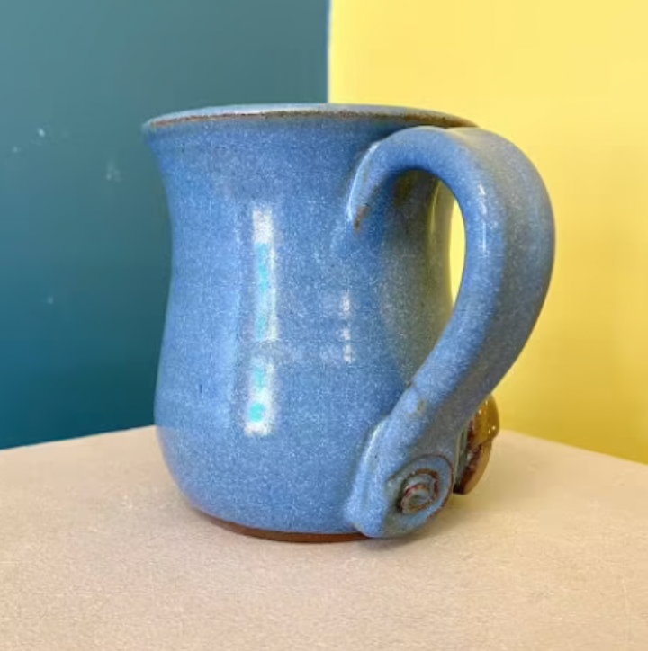 Mug - Gnome w/ Mushrooms-Lt Blue