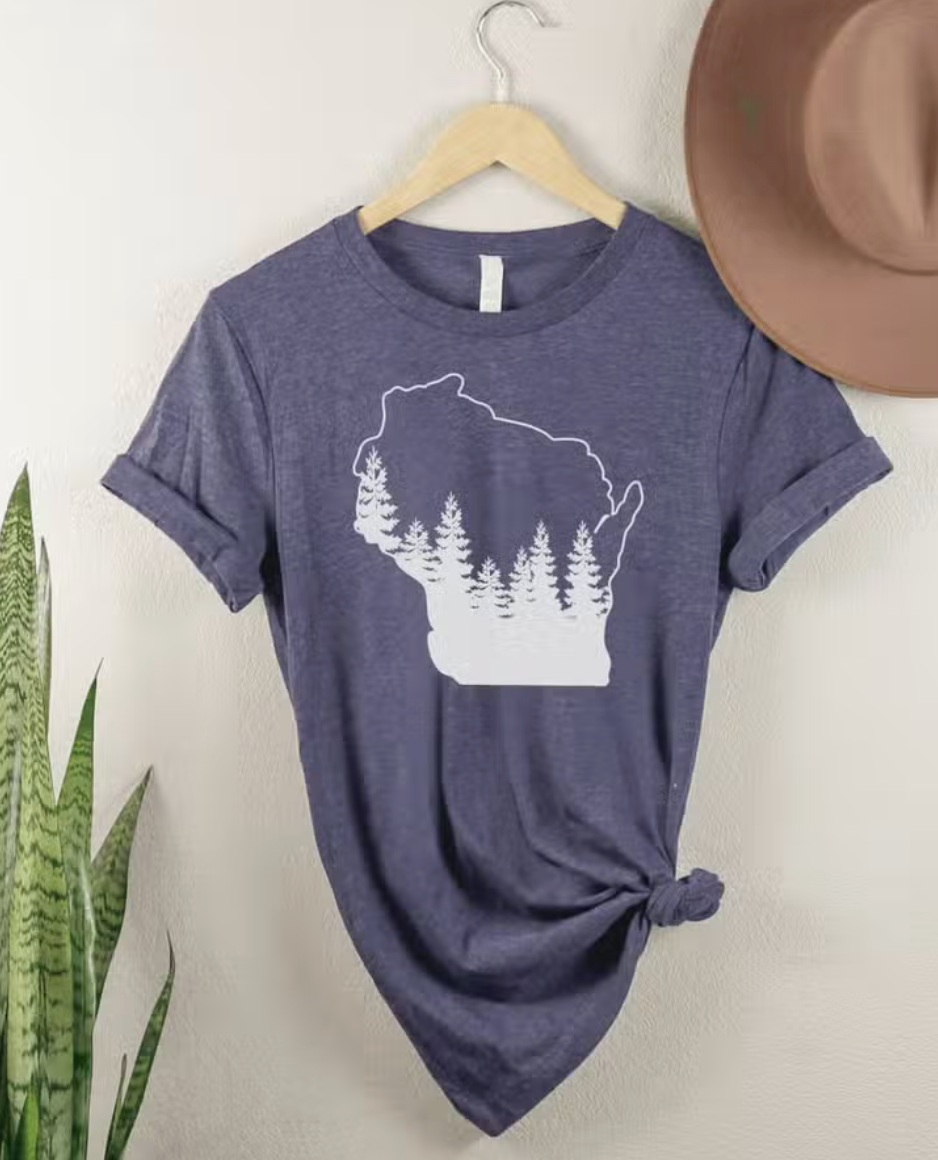 Wisconsin Pine Tree T-Shirt