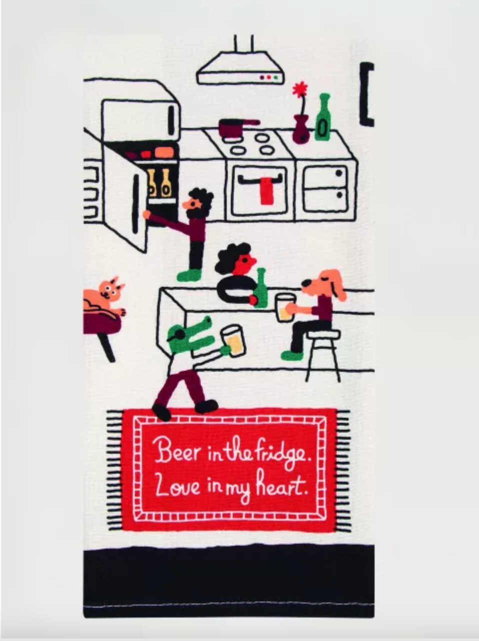 Dish Towel - Beer in the Fridge