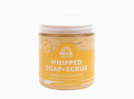 Vanilla Almond Whipped Soap + Scrub