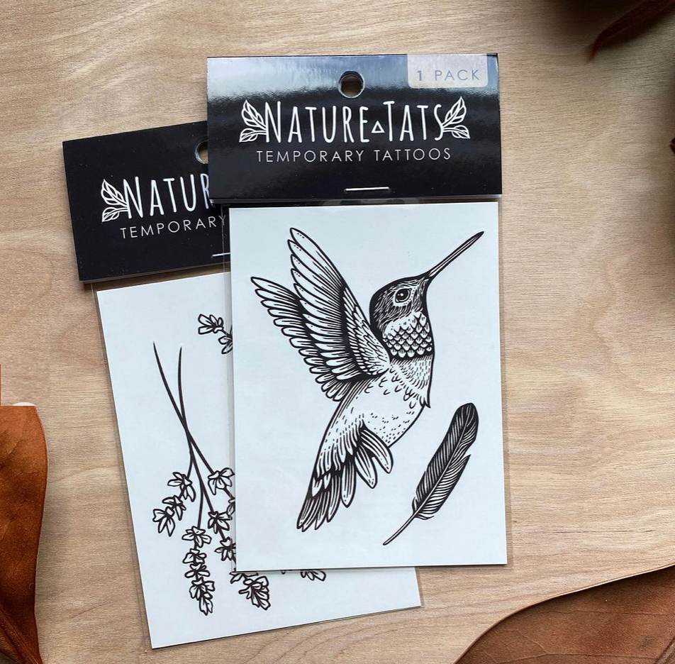 Hummingbird Temporary Tattoo