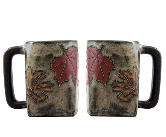 Mara Stoneware Autumn Leaves Square Mug