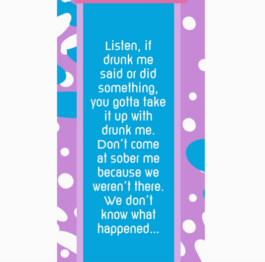 Snarky Dish Towel: Drunk Me