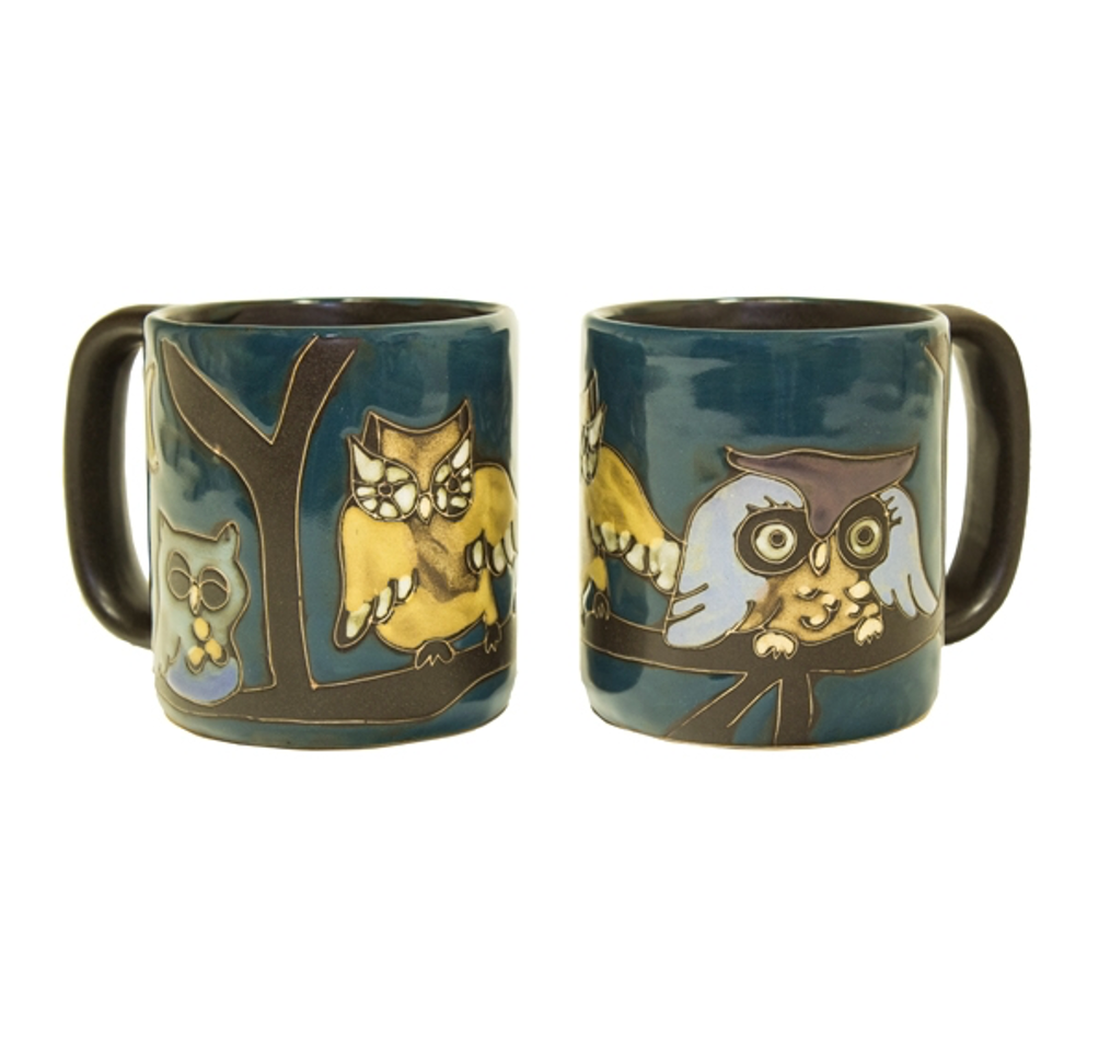 Mara Stoneware Owls On Branch Mug