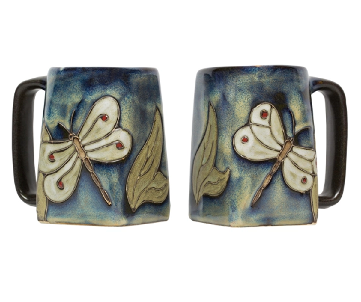 Mara Stoneware Dragonfly Square Mug