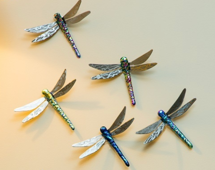 Dichroic Glass Dragonfly