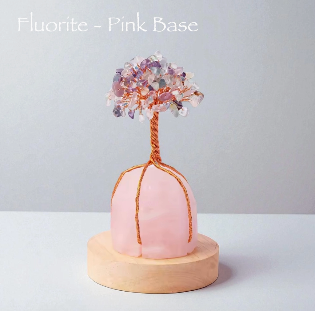 Rooted Crystal Tree on Natural Stone