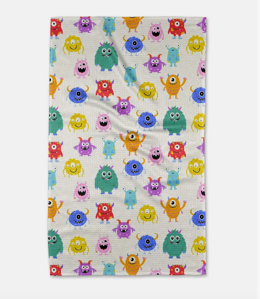 Geometry Tea Towel: Goofy Critters