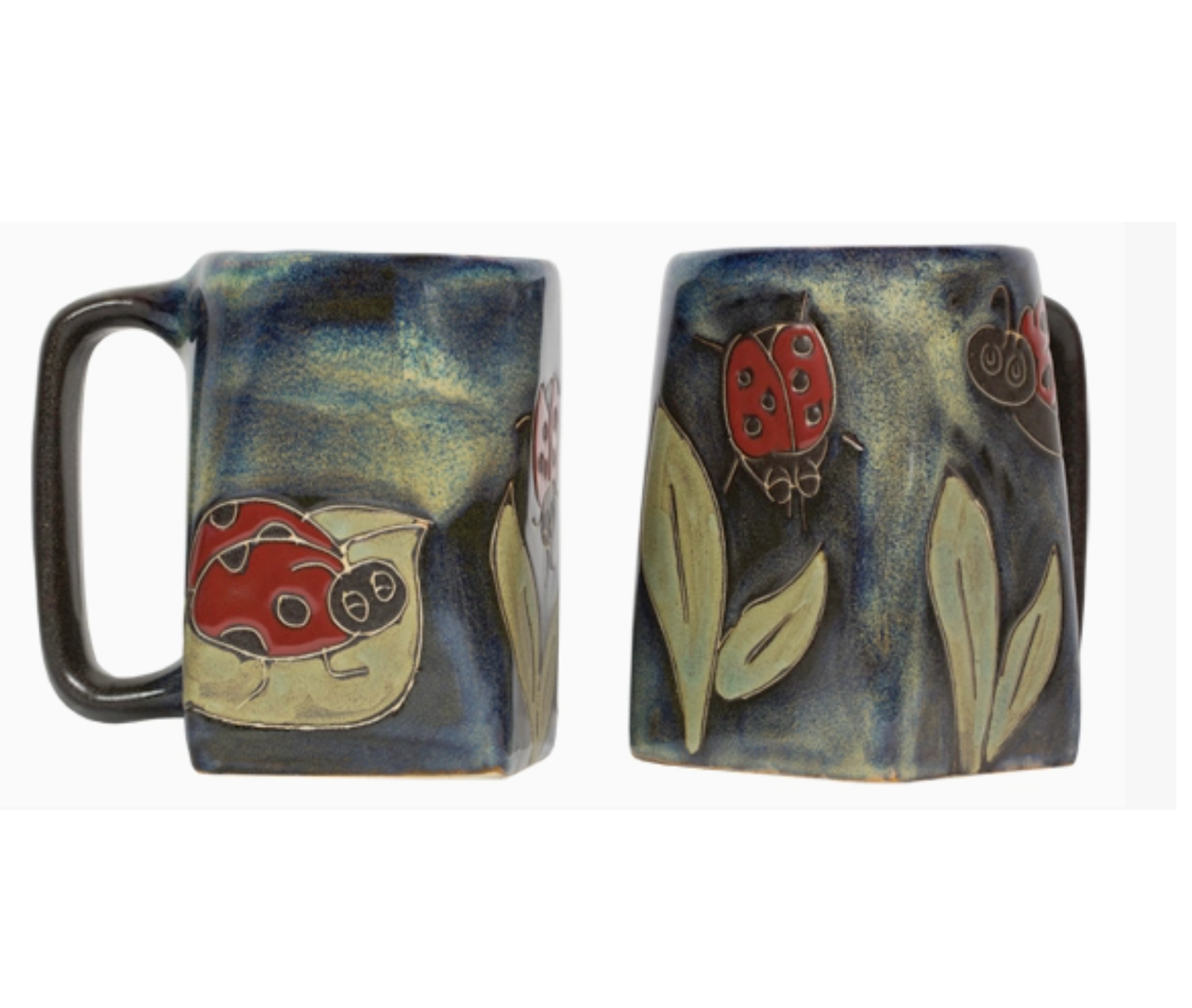 Mara Stoneware Ladybug Square Mug