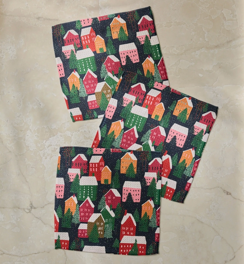 Geometry Dishcloth Pack: Alpine Village