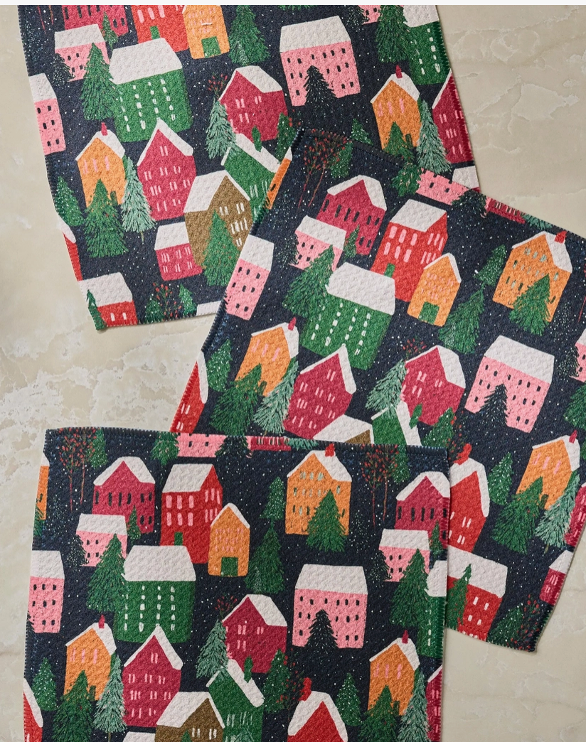Geometry Dishcloth Pack: Alpine Village