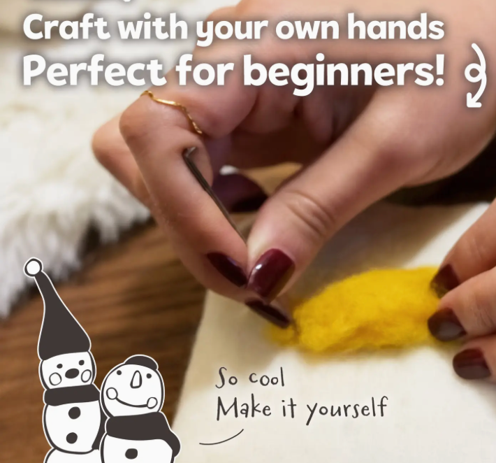 Snowman Needle Felting Kit