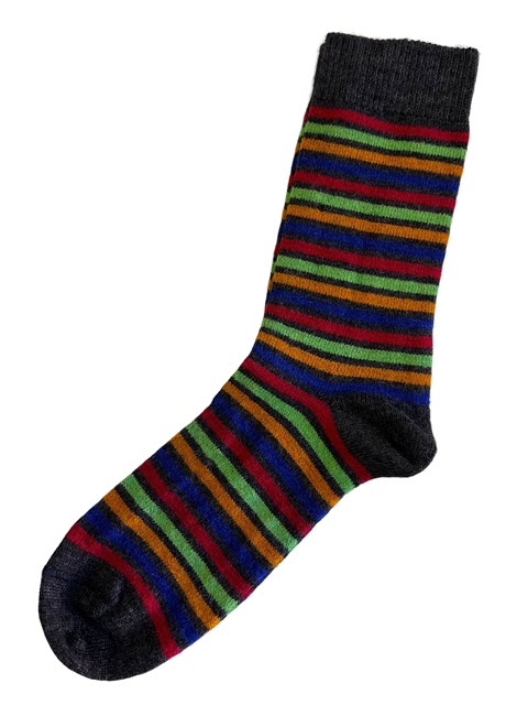 Alpaca Bamboo Striped Socks